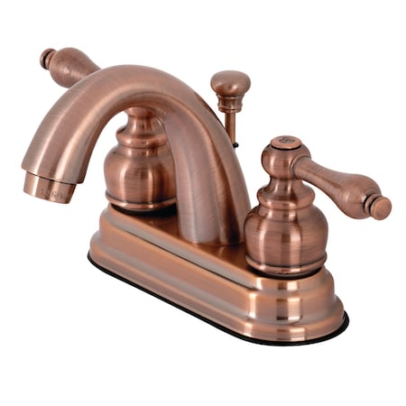 Kingston Brass KB561ALAC Restoration 4" Centerset Bathroom Faucet, Antique Copper KB561ALAC
